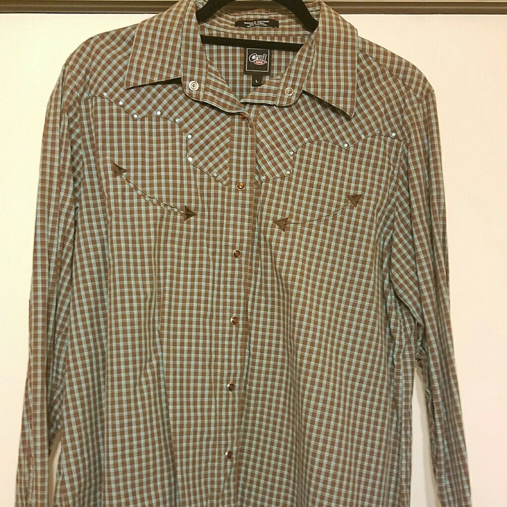 Cruel girl size large western shirt